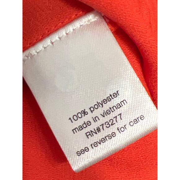 Elizabeth and James Sleeveless Coral Orange Red Long Maxi Dress Large - Picture 10 of 10